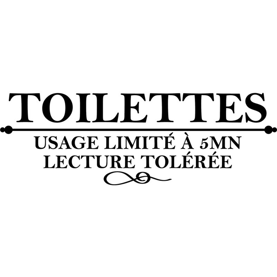   Toilettes Usage limite a 5 mn ...   ..